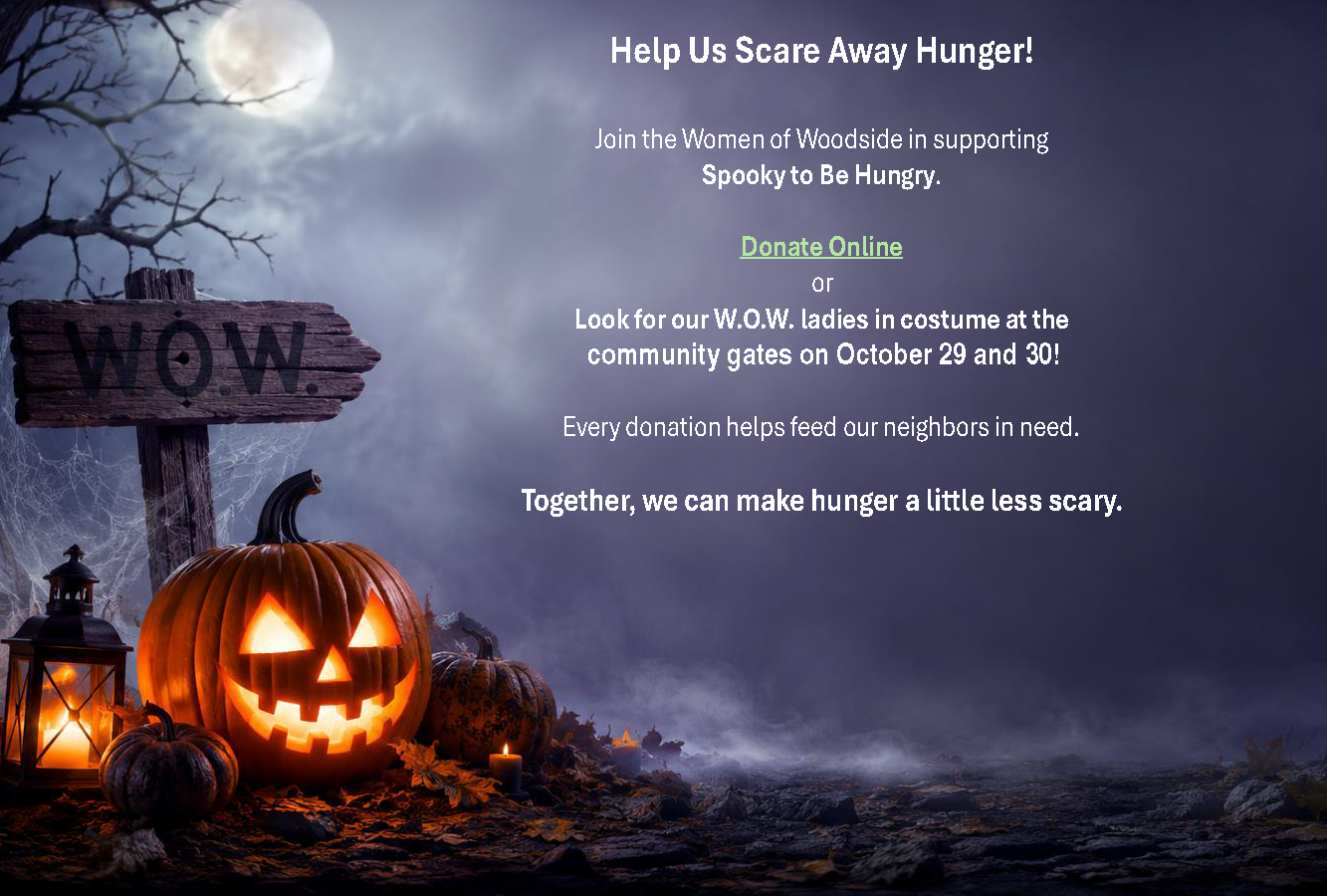 Women of Woodside – Spooky to Be Hungry.